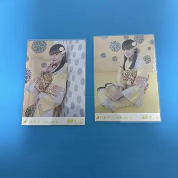 노기자카46 브로마이드 엔도 사쿠라 2022년 유카타 2장