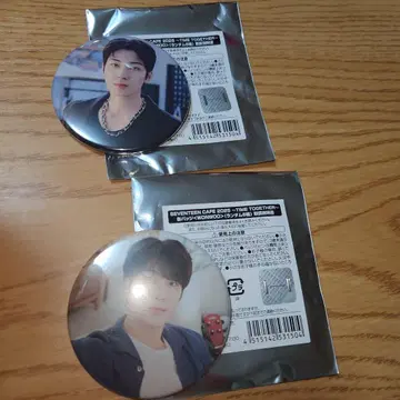 seventeen 카페 캔 배지 원우 2점