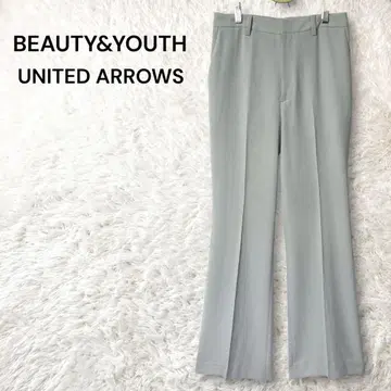 UNITED ARROWS 센터 프레스 플레어 팬츠 슬랙스 M