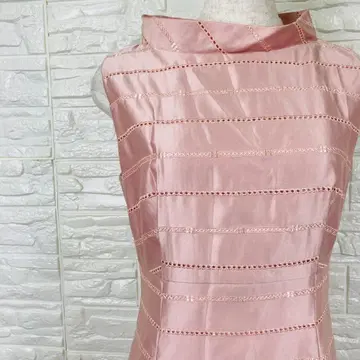 마리코 코우가 롱 원피스 광택 드레스 핑크