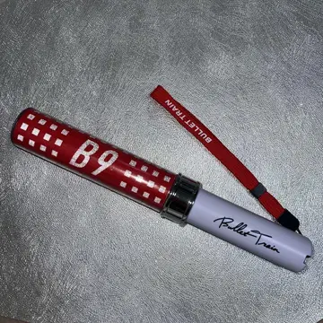 B9 응원봉 빨간색 스트랩 포함
