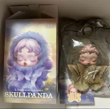 POP MART SKULLPANDA 봉제 인형 펜던트 Teakwood