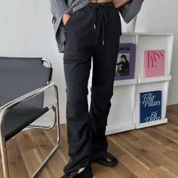 SHAGGIE 빈티지 워시 쭈리 개더 루즈 팬츠