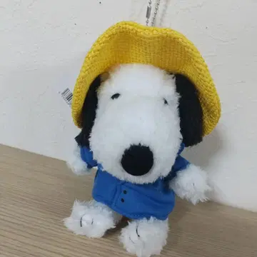 새상품 고흐 전시회 스누피 봉제 인형 마스코트 키링