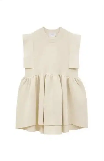 CLANE SQUARE SLEEVE GATHER KNIT TOPS