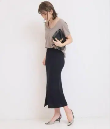 두지엠 클라세 MADISONBLUE 와플 스커트 네이비