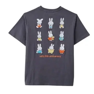 M 미피 miffy 티셔츠 자수 미피 토끼 자수