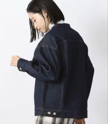 LOWRYS FARM 노카라 데님 자켓 G