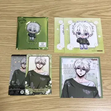 블루 록 white&pistachio 아크릴 스탠드 컬렉션 카드 나기