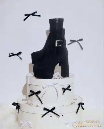 미셸 마카롱 버클 숏부츠 24.0~24.5cm