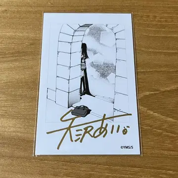 파라키스 폴라로이드풍 브로마이드 레어 야자와 아이 선생님 금박 사인 포함