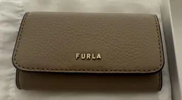 FURLA 훌라 베이지 가죽 키케이스