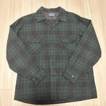 PENDLETON 보드 셔츠 그린 체크 50s 60s