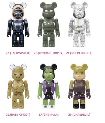 마블 해피 복권 [ BE@RBRICK ] 22.23.24.26.27.28