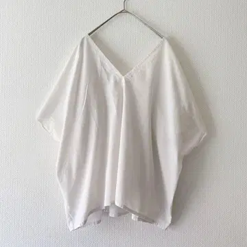 아츠앤사이언스 V넥 면 100% 상의 화이트