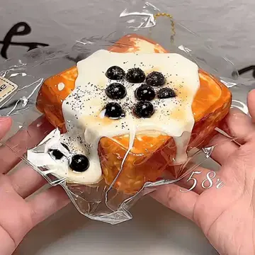흑당 타피오카 두꺼운 토스트 스퀴즈