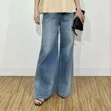 38 Whim Gazette 와이드 플레어 데님 팬츠 데님 플레어 데님