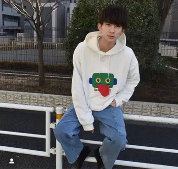 하나무라 소타 착용 libere icon hoodie black