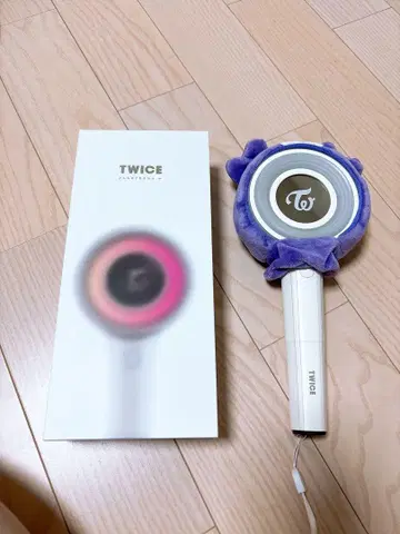 TWICE 응원봉 보라색 봉제 인형 커버 포함