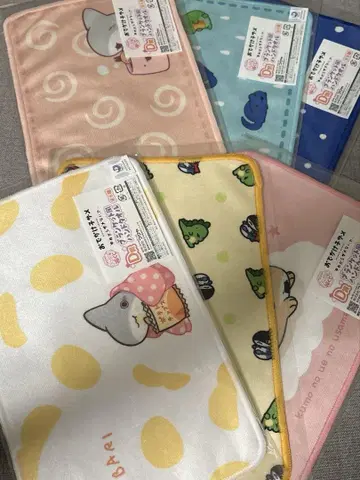 외출 아기상어 캐릭터 복권 타월 6종 세트