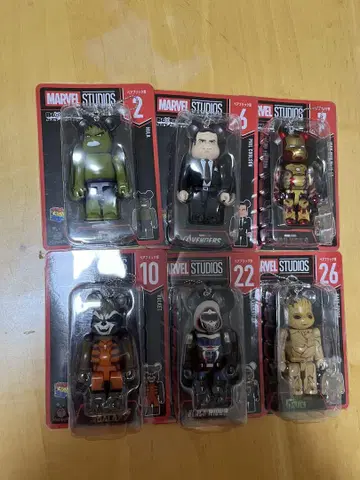 MARVEL 해피 복권 베어브릭 마블 6개 세트