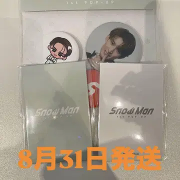 무카이 코지 SnowMan 한국 팝업 포토 카드 AB 캔뱃지 세트