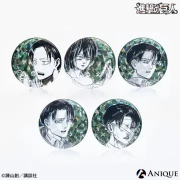 진격의 거인 anique birthday 홀로그램 빅 캔뱃지 리바이