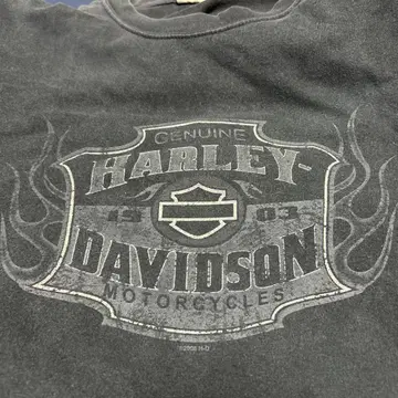 Harley Davidson 80s 티셔츠 y2k 바이크 페이드