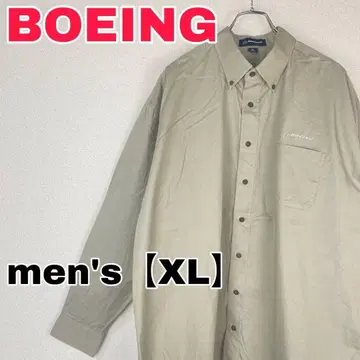 Z348 [ BOEING ] 남성용 긴팔 셔츠 [ XL ] 베이지