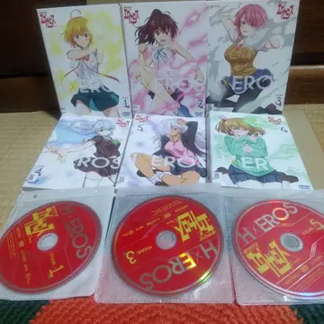 애니메이션 도급편대 H x EROES DVD 전 6권 규제 해제.