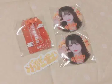 iLiFE! 오구마 마무 캔뱃지 클리어 카드 부도칸 복권 스티커