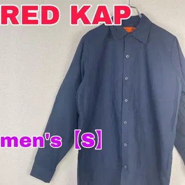 Z351 [RED KAP] 남성용 긴팔 셔츠 [S] 네이비
