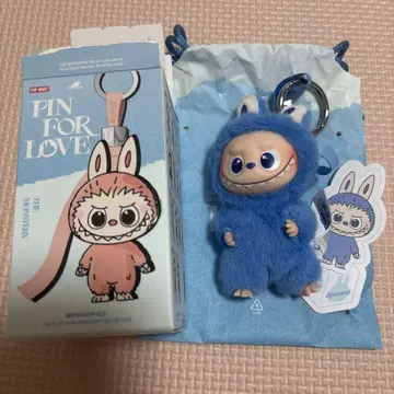 POPMART 러브브 PIN FOR LOVE 봉제 인형 펜던트 O