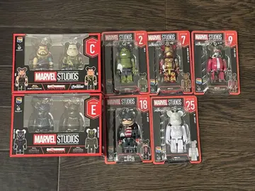 해피 복권 베어브릭 MARVEL 페어 박스상 C E