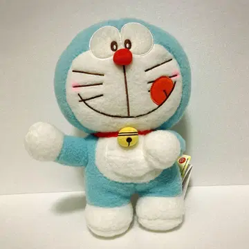 도라에몽 빨간 볼 L 봉제 인형 포켓 뒤적이는 포즈