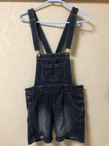 다크 블루 숏 오버롤