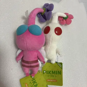 깃털 피크민 화이트 피크민 봉제 인형 세트