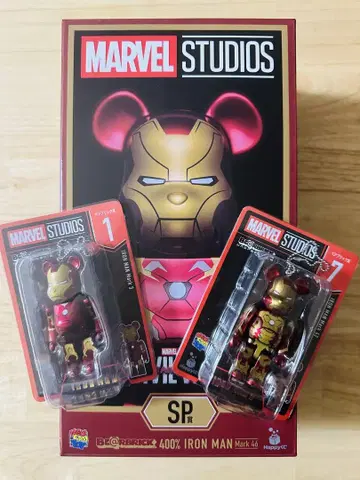 MARVEL/HAPPY 복권/400% IRON MAN 열광 세트/SP상