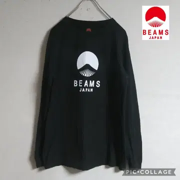 BEAMS JAPAN 롱 T 블랙