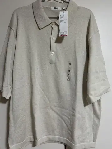 UNIQLO U 니트 피케 셔츠 XL 30 Natural