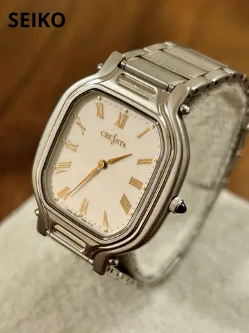 SEIKO CRESTA 8N20-5020 쿼츠 손목시계 작동품