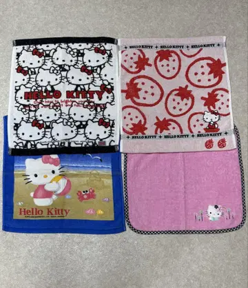 헬로키티 HELLO KITTY 핸드 타월 4개 세트