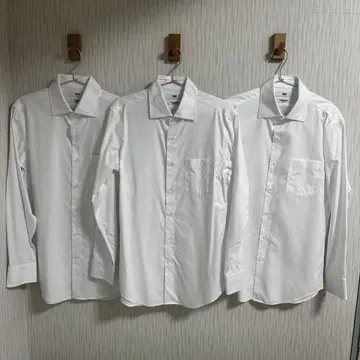 UNIQLO 슈퍼 논다리미 화이트 셔츠 M