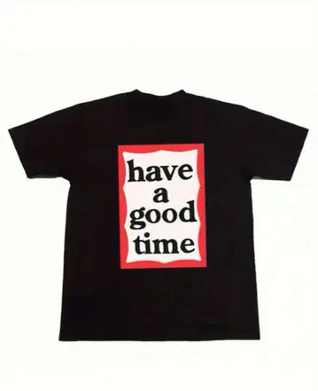 have a good time 블랙 T셔츠