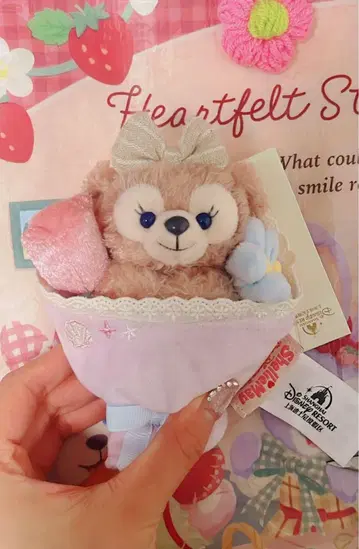 4235 상하이 디즈니 칠석 꽃다발 셰리 메이 봉제 인형 키체인