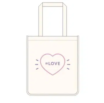 LOVE 이코러브 공식 토트백 내추럴 화이트