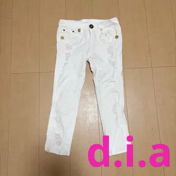 d.i.a 라메 데님 화이트