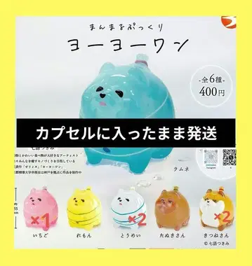 만마루 푸꾸리 요요 원 가챠 5종 세트