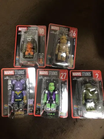 MARVEL 해피 복권 베어브릭 세트