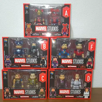 MARVEL / Happy 복권 BE@RBRICK 페어 박스상 ABCDF